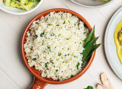 Jasmine Rice with Lime Leaves & Cilantro