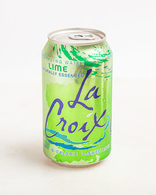 Can of la croix sparkling water lime flavor