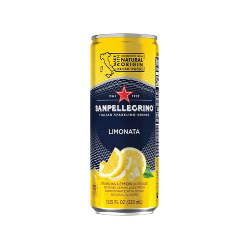 Can of San Pellegrino Sparkling Water Limonata Flavor