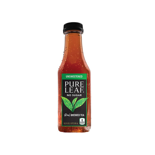 Bottle of pure leaf unsweetened brewed tea