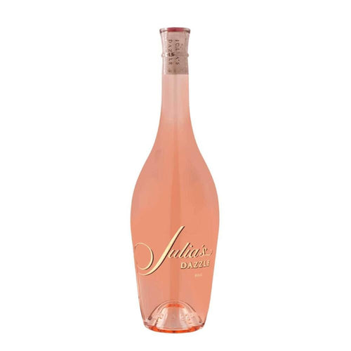 Bottle of rose wine