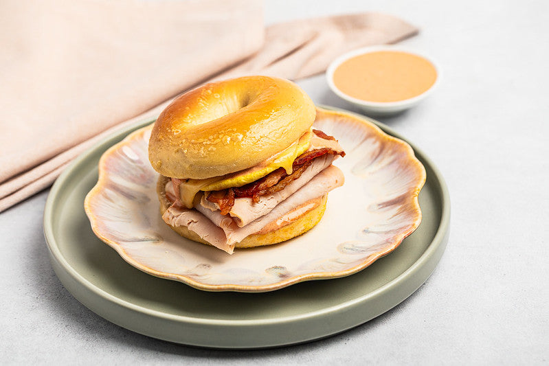 The Breakfast Club Bagel Sandwich